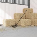 fekete acél vasvillanyél Ø3,5 x 127,5 cm