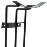 2 db fekete acél lovas díjugrató kupa