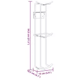 2 db fekete acél lovas díjugrató kupa