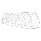 szürke horganyzott acél csirkeketrec 600x105x120 cm