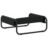 antracitszürke oxford szövet és acél emelt kutyaágy