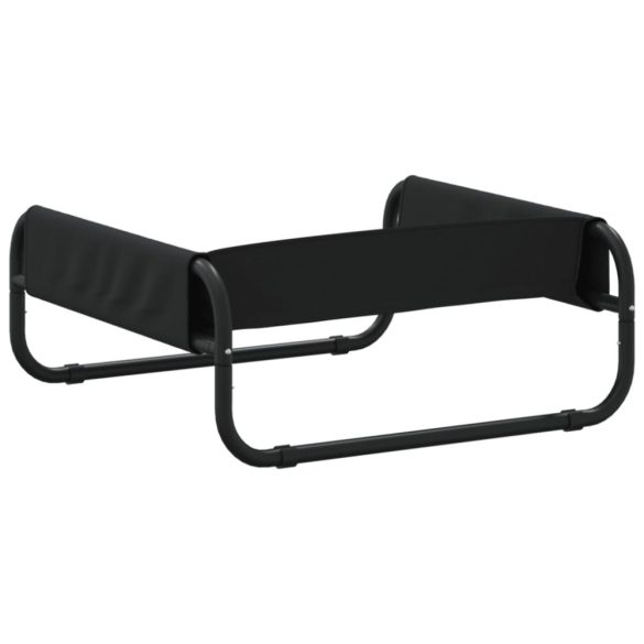 antracitszürke oxford szövet és acél emelt kutyaágy