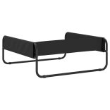 antracitszürke oxford szövet és acél emelt kutyaágy