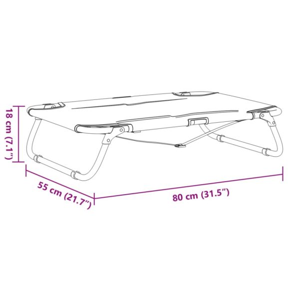 antracitszürke oxford szövet és acél összecsukható kutyaágy