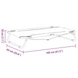 antracitszürke oxford szövet és acél összecsukható kutyaágy