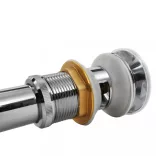 rozsdamentes acél mosdólefolyó túlfolyásgátlóval