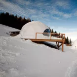 Profi szigetelt glamping sátor / dome / geodéziai sátor 6m átmérővel