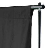 fekete pamut háttér állvány nélkül 500 x 300 cm