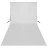 fehér pamut háttér állvány nélkül 600 x 300 cm