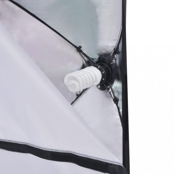 fotó stúdió szett: 5 db színes háttér és 2 db softbox