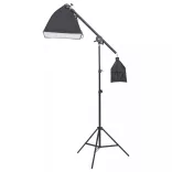 stúdiólámpaszett háromlábú állvánnyal és softbox-szal