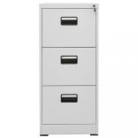 világosszürke acél irattartó szekrény 46 x 62 x 102,5 cm