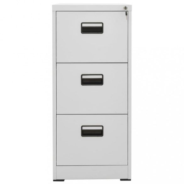 világosszürke acél irattartó szekrény 46 x 62 x 102,5 cm
