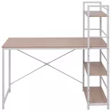 tölgy íróasztal 4 szintes könyvespolccal