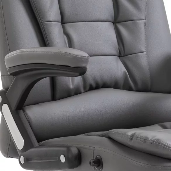 antracitszürke műbőr irodaszék