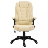 krémszínű műbőr irodaszék