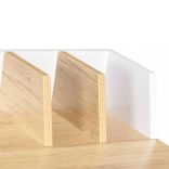 fehér és természetes színű íróasztal 80 x 50 x 84 cm