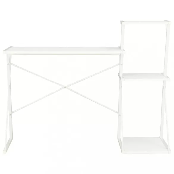 fehér íróasztal polccal 116 x 50 x 93 cm