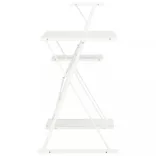 fehér íróasztal polccal 116 x 50 x 93 cm