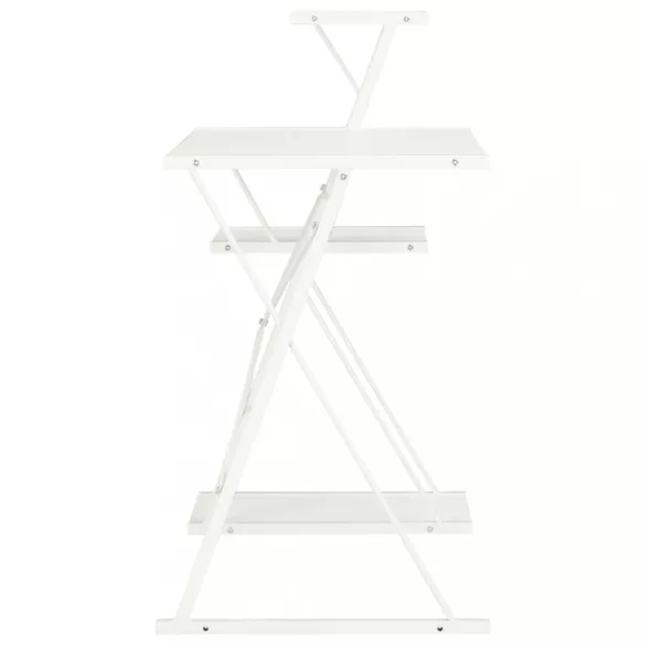 fehér íróasztal polccal 116 x 50 x 93 cm