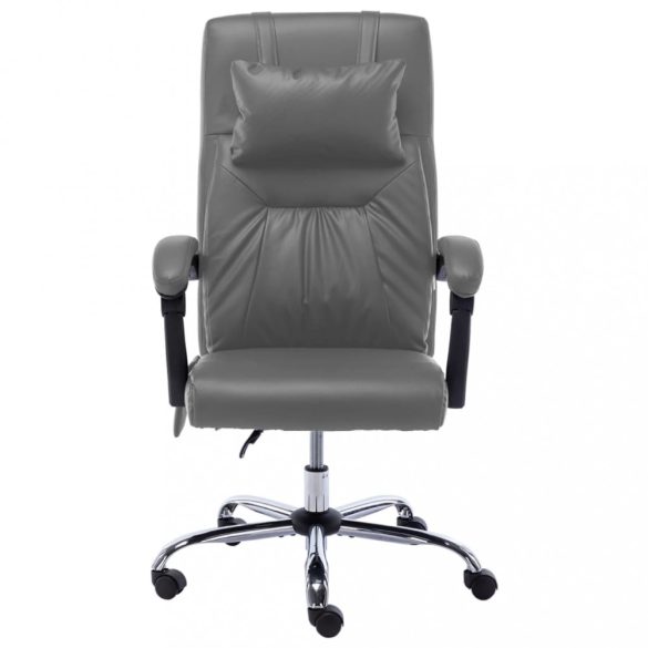 antracitszürke műbőr masszázsfunkciós irodaszék