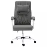 szürke műbőr masszázsfunkciós irodaszék