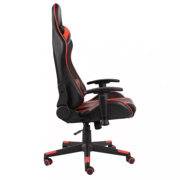 piros PVC forgó gamer szék