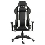 fehér PVC forgó gamer szék