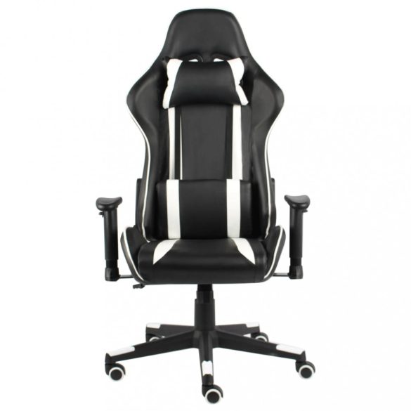 fehér PVC forgó gamer szék