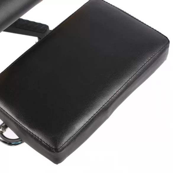 kék PVC forgó gamer szék lábtartóval