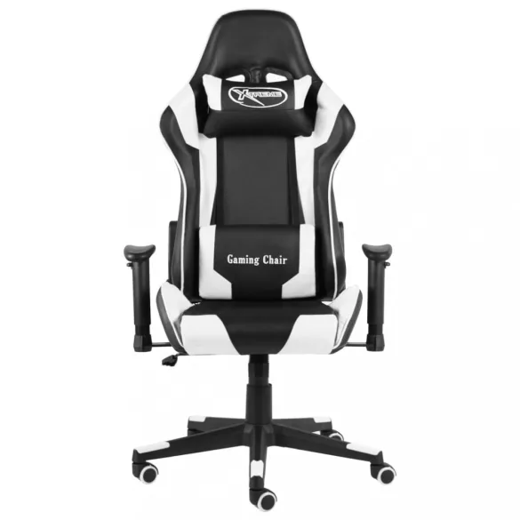 fehér PVC forgó gamer szék