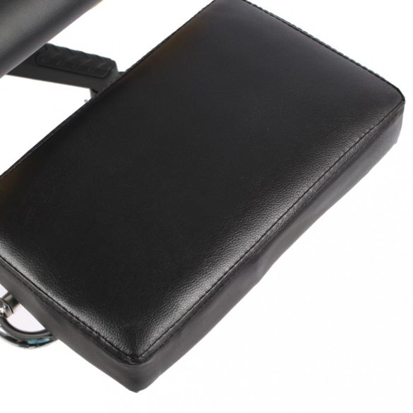 piros PVC forgó gamer szék lábtartóval