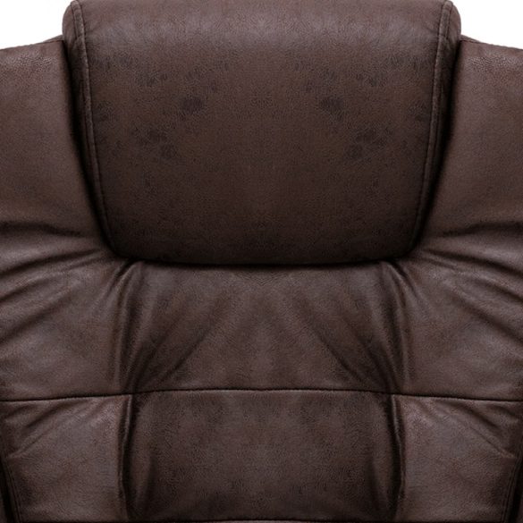 sötétbarna művelúr irodaszék