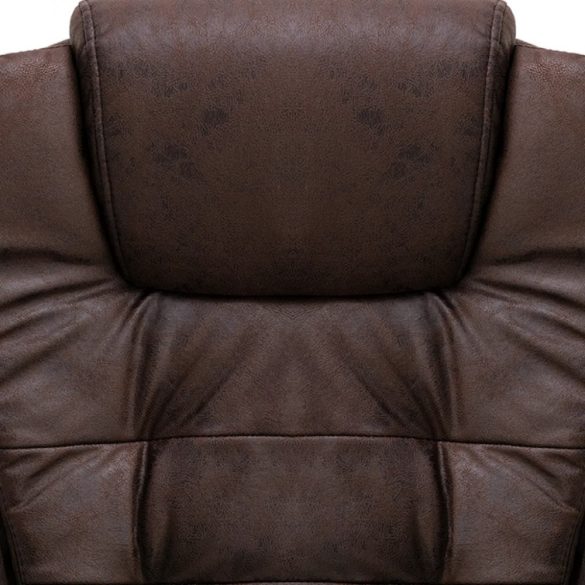 sötétbarna művelúr irodai masszázsszék