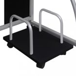 fekete szerelt fa számítógépasztal 110 x 52 x 88,5 cm