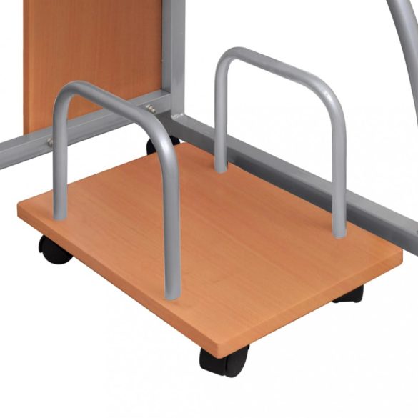 barna szerelt fa számítógépasztal 110 x 52 x 88,5 cm