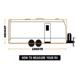 szürke S-es méretű lakókocsi huzat