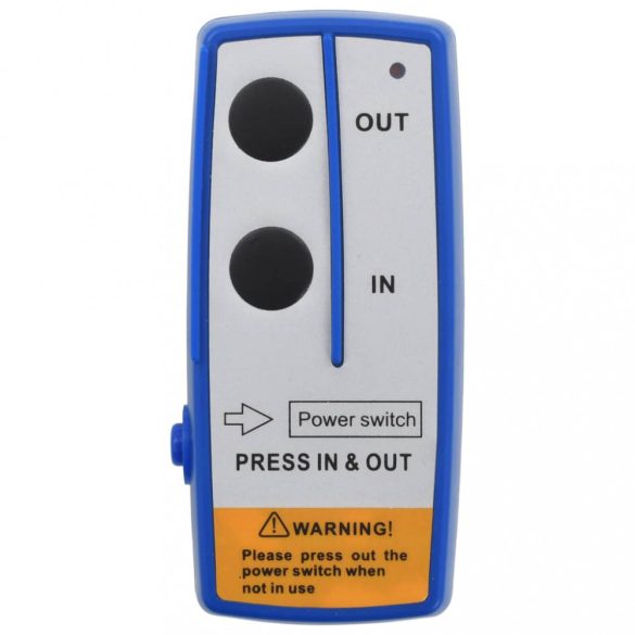 elektromos csörlő távirányítóval 12 V 2040 kg