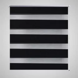 fekete zebra roló 60,9 x 120 cm szövet szélesség 56,7 cm