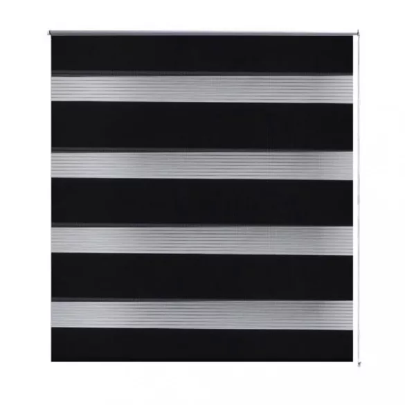fekete zebra roló 70,9 x 120 cm szövet szélesség 66,7 cm