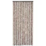 bézs és világosbarna zsenília rovarfüggöny 100 x 220 cm