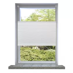 Plisse Roló 90 x 150 cm Fehér Redős Roló