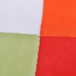 foltvarrott dizájnú szövet fotel króm talppal