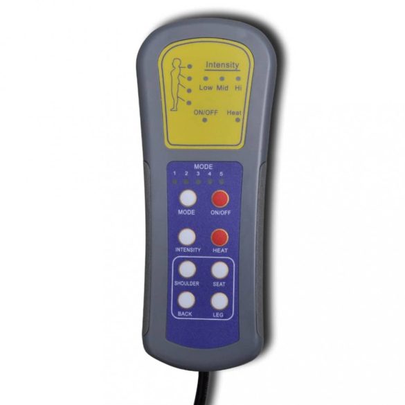 fekete műbőr masszázs nyugágy