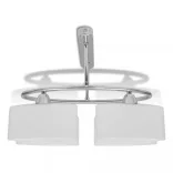 Mennyezeti Lámpa Ellipszoid Üveg Búrával 4 E14-es izzóval