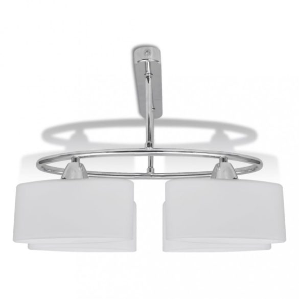 Mennyezeti Lámpa Ellipszoid Üveg Búrával 4 E14-es izzóval