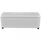 Hosszú fehér fa tárolópad