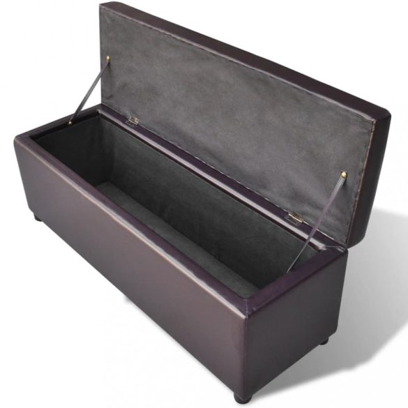 hosszú barna fa tárolópad