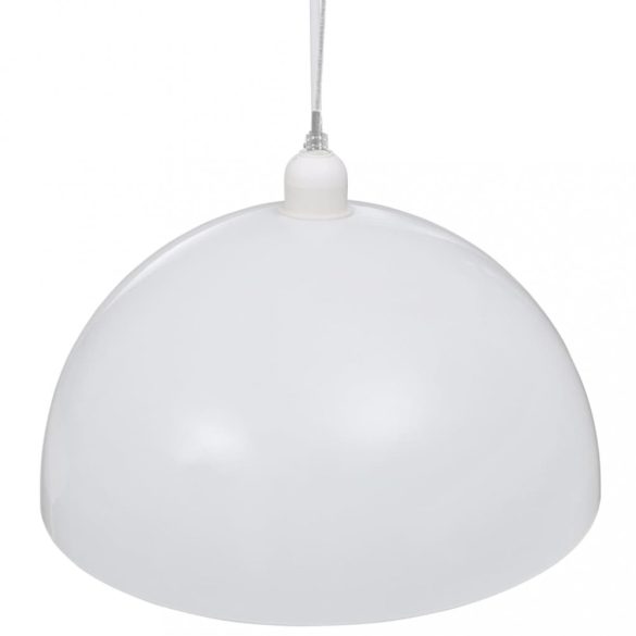 2 db fehér, állítható magasságú, félgömb mennyezeti lámpa