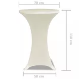 Állandó Asztali Burkolat Ø870 Krém Nyujtható 2 db